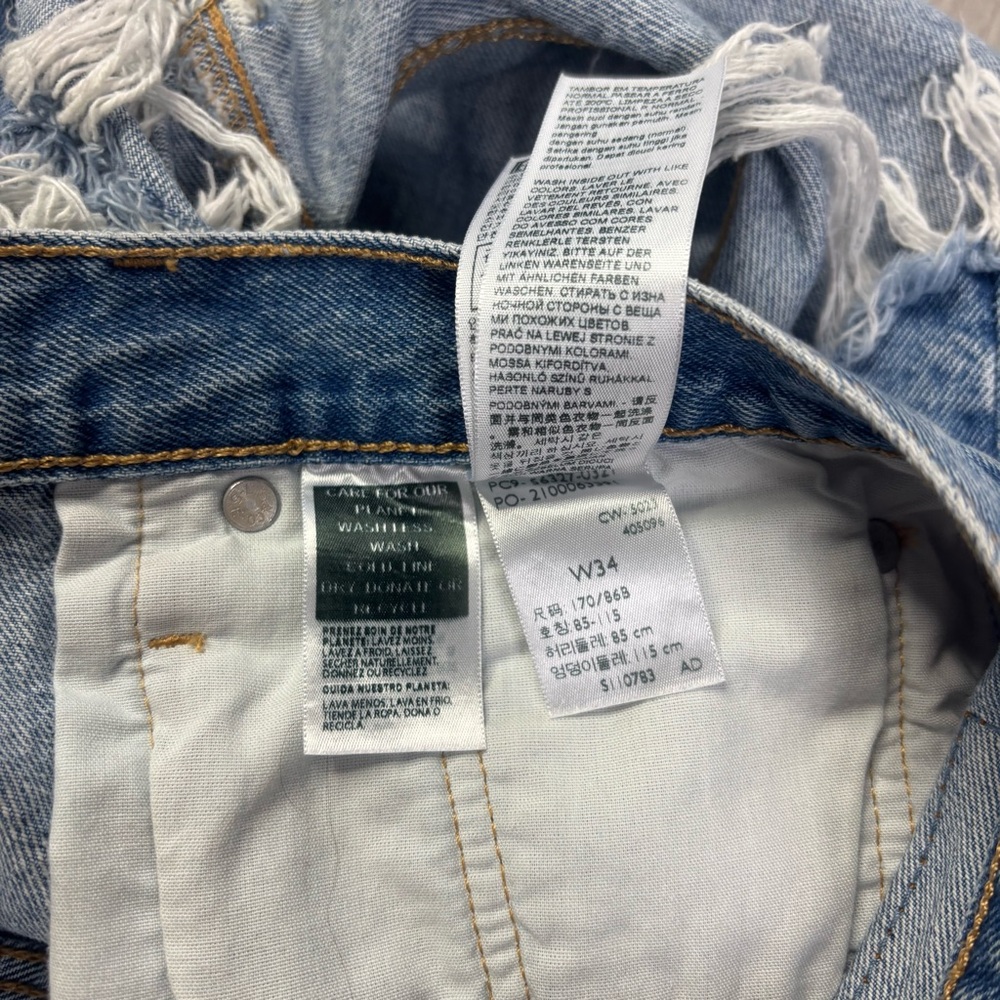 Levi’s 501 Denim Shorts Size 34 - Picture 5 of 5